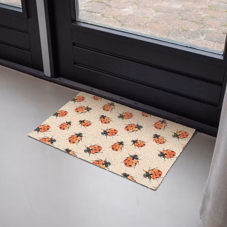 Lieveheersbeestjes - Patroon - Rood Deurmat klein 898 -sfeer2