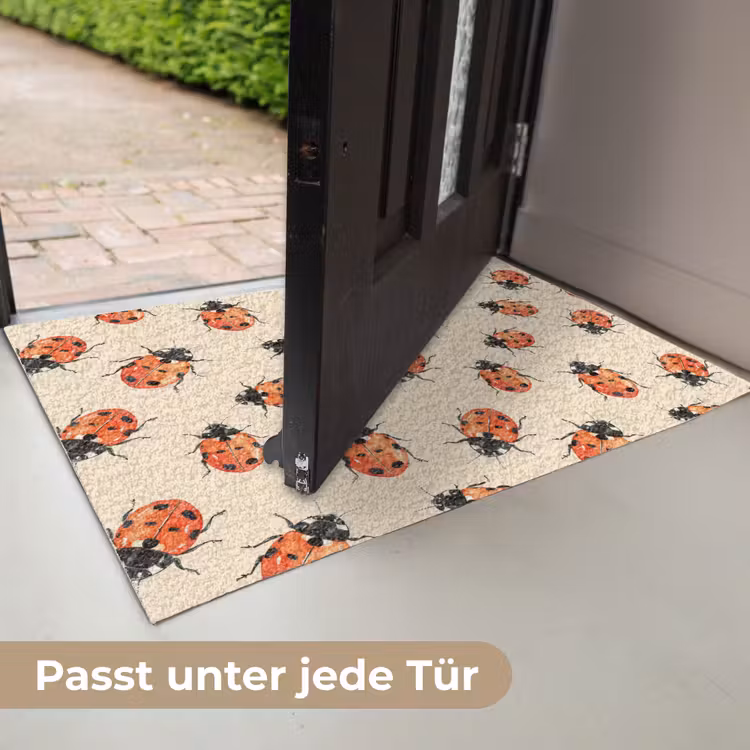 Lieveheersbeestjes - Patroon - Rood Deurmat klein 898 -USP_DE