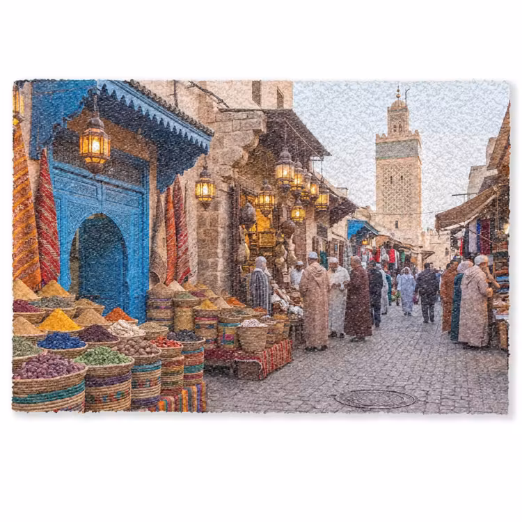Fußmatte - Markt – Orientalisch – Farbenfroh - Markt - Oosters - Kleurrijk Deurmat klein