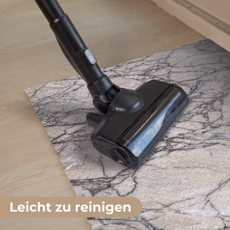 Marmer - Aderen - Patroon - Wit - Grijs Deurmat klein -reinigen_DE