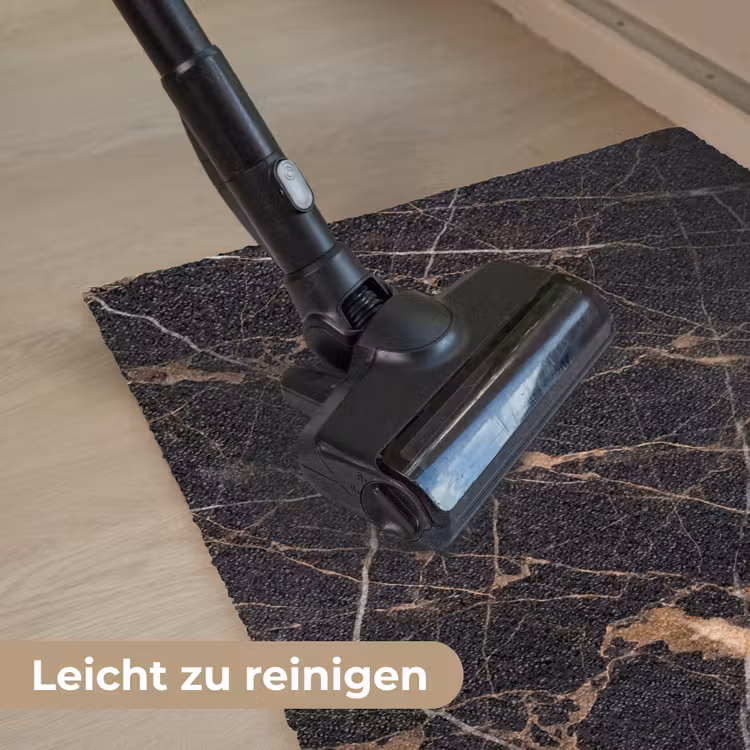 Marmer - Goud - Abstract - Zwart Deurmat klein -reinigen_DE