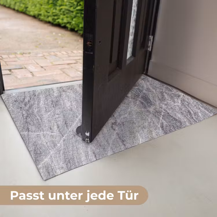 Marmer - Ader - Patroon - Abstract - Grijs Deurmat klein -USP_DE