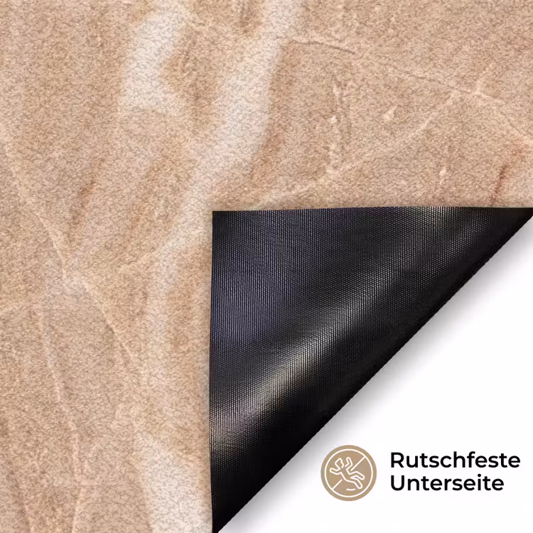 Marmer - Ader - Natuur - Abstract - Beige Deurmat klein -antislip_DE