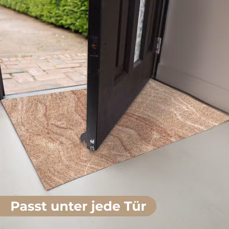 Marmer - Ader - Natuur - Abstract - Beige Deurmat klein -USP_DE