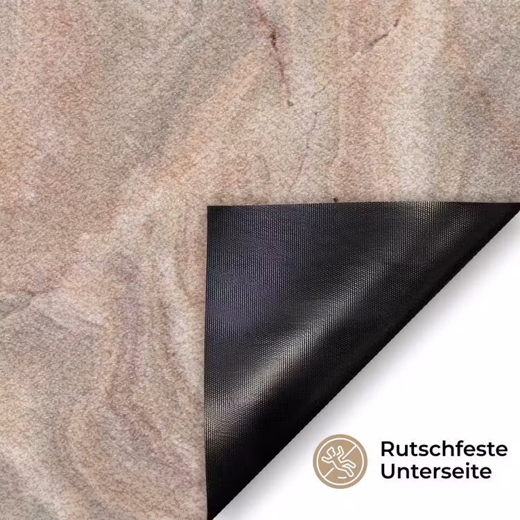 Marmer - Patroon - Abstract - Beige - Groen Deurmat klein -antislip_DE