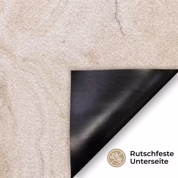 Marmer - Patroon - Beige - Steen - Abstract Deurmat klein -antislip_DE