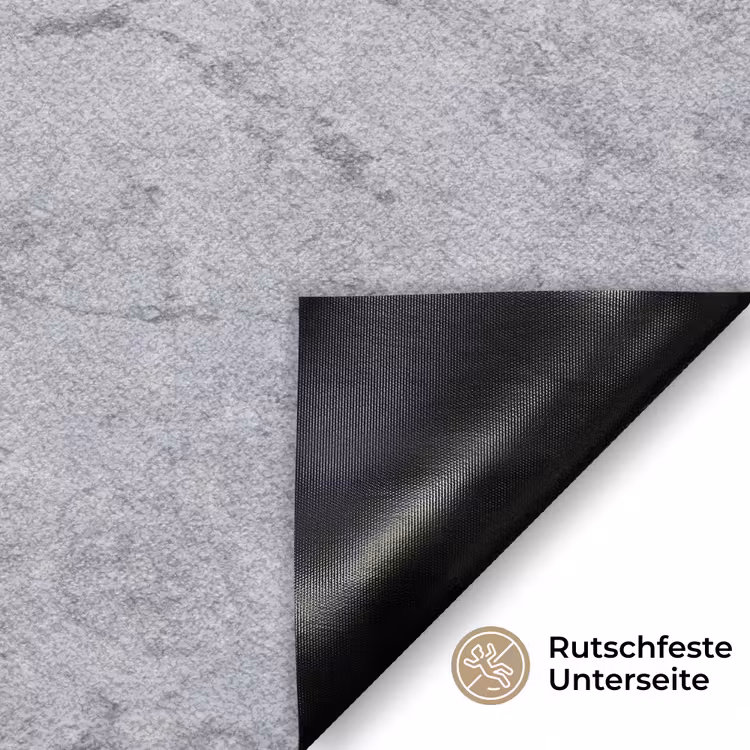 Marmerplaat - Patroon - Grijs Deurmat klein 898 -antislip_DE