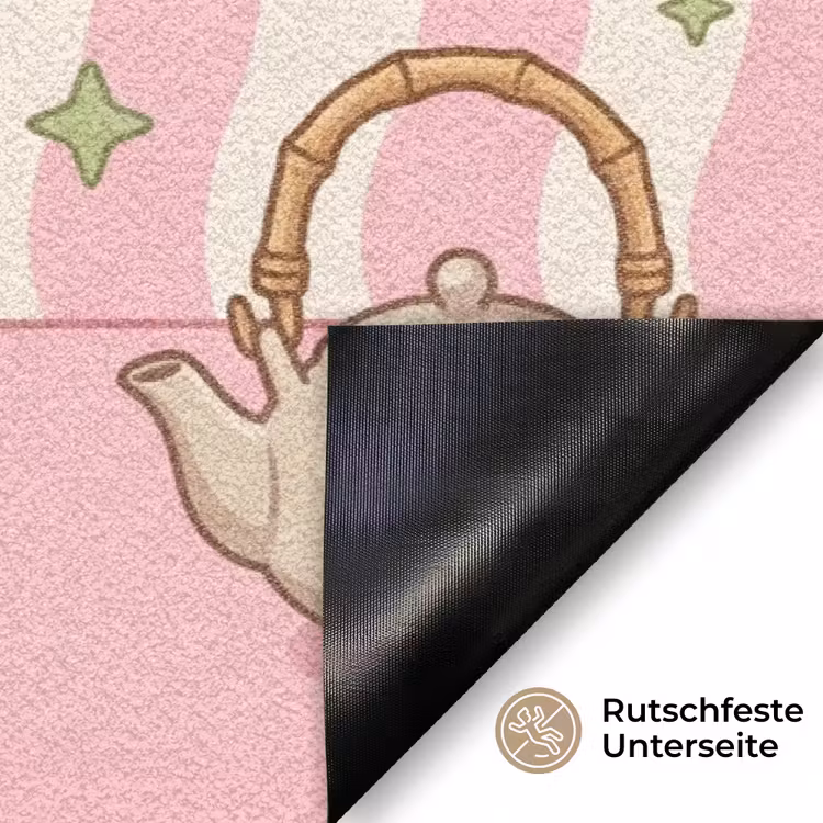 Matcha - Hond - Roze - Groen Deurmat klein -antislip_DE