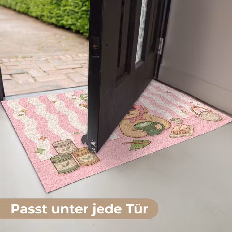 Matcha - Hond - Roze - Groen Deurmat klein -USP_DE