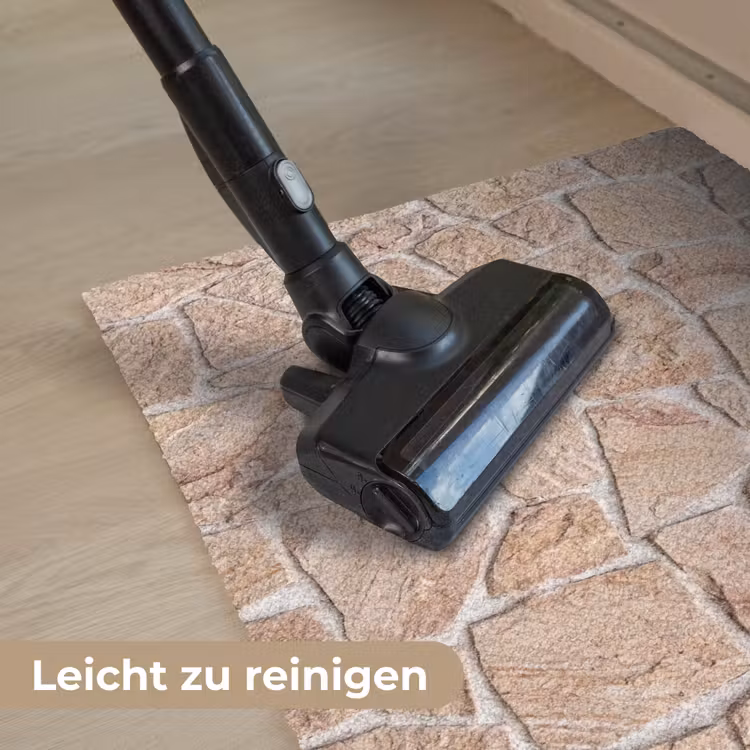 Muur - Steen - Patroon - Rustiek - Beige Deurmat klein -reinigen_DE