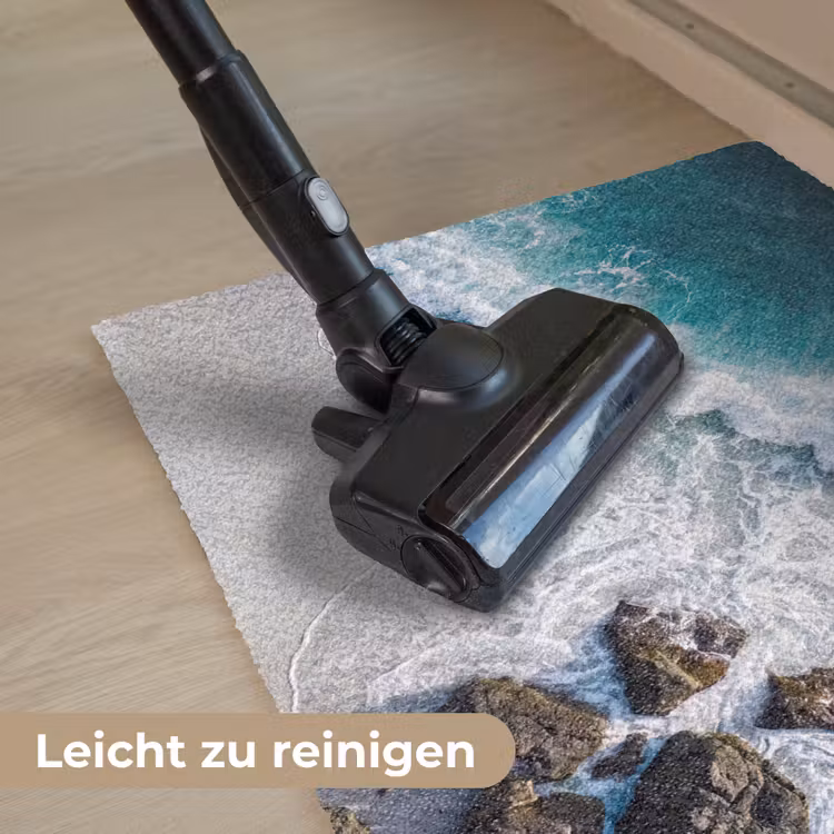 Zee - Golf - Strand - Natuur - Blauw Deurmat klein -reinigen_DE