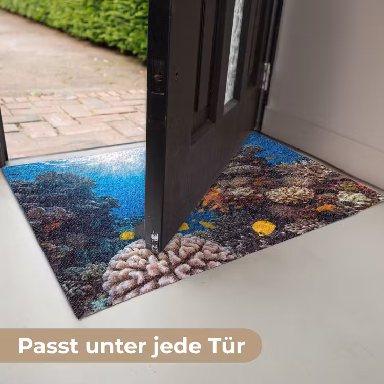 Zee - Koraalrif - Natuur - Levendig - Blauw Deurmat klein -USP_DE