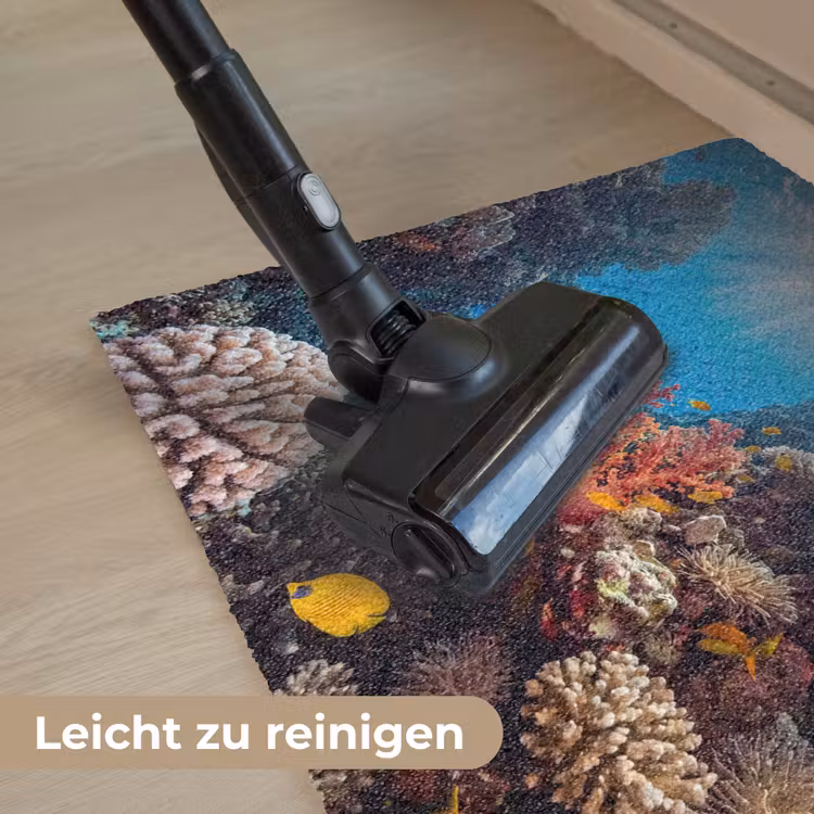Zee - Koraalrif - Natuur - Levendig - Blauw Deurmat klein -reinigen_DE