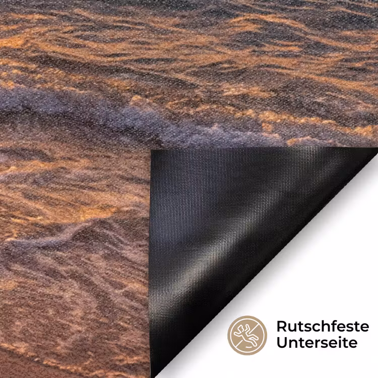 Zee - Kust - Zonsondergang - Natuur - Oranje Deurmat klein -antislip_DE