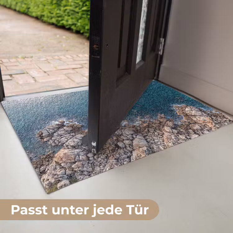 Zee - Kustlijn - Natuur - Abstract - Blauw Deurmat klein -USP_DE