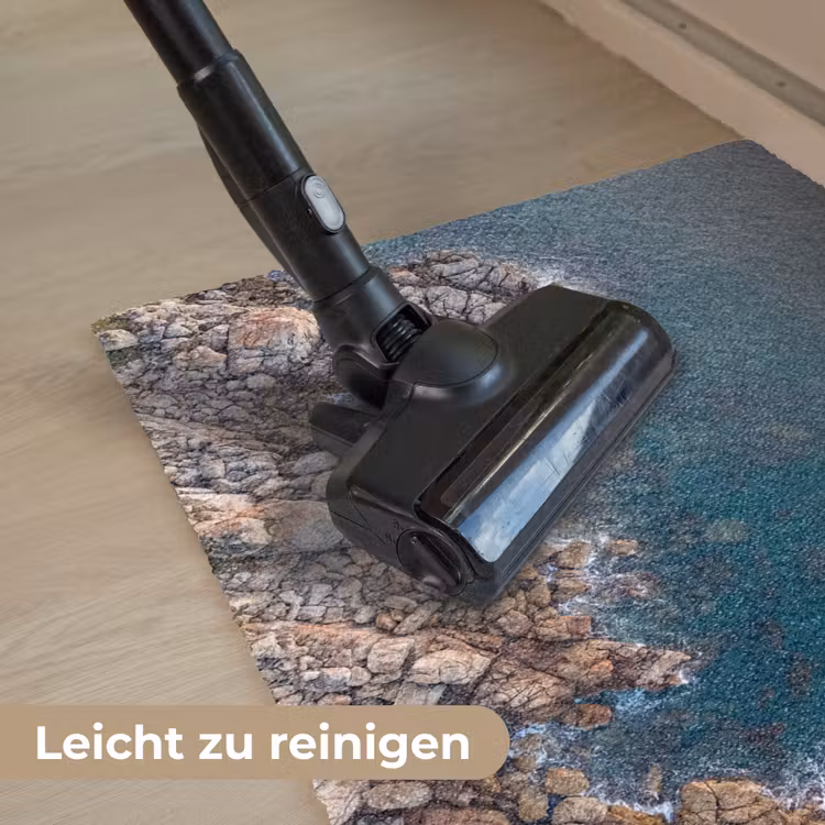 Zee - Kustlijn - Natuur - Abstract - Blauw Deurmat klein -reinigen_DE