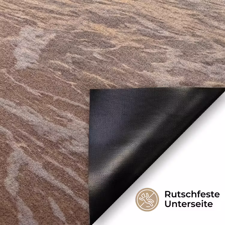Zee - Kustlijn - Wolken - Landschap - Oranje Deurmat klein -antislip_DE