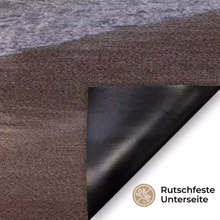 Zee - Zonsondergang - Boot - Natuur - Oranje Deurmat klein -antislip_DE