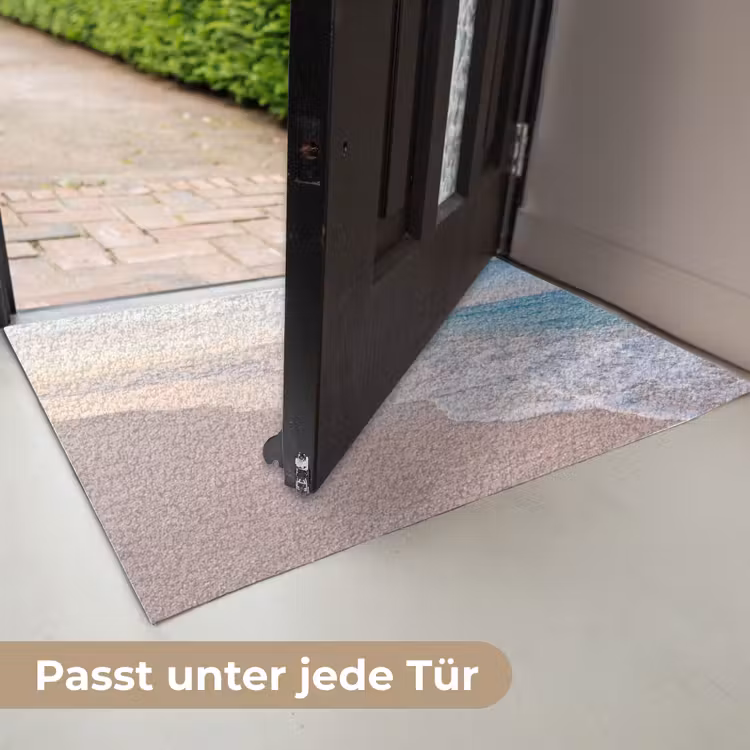Zee - Golven - Strand - Natuur - Wit Deurmat klein -USP_DE
