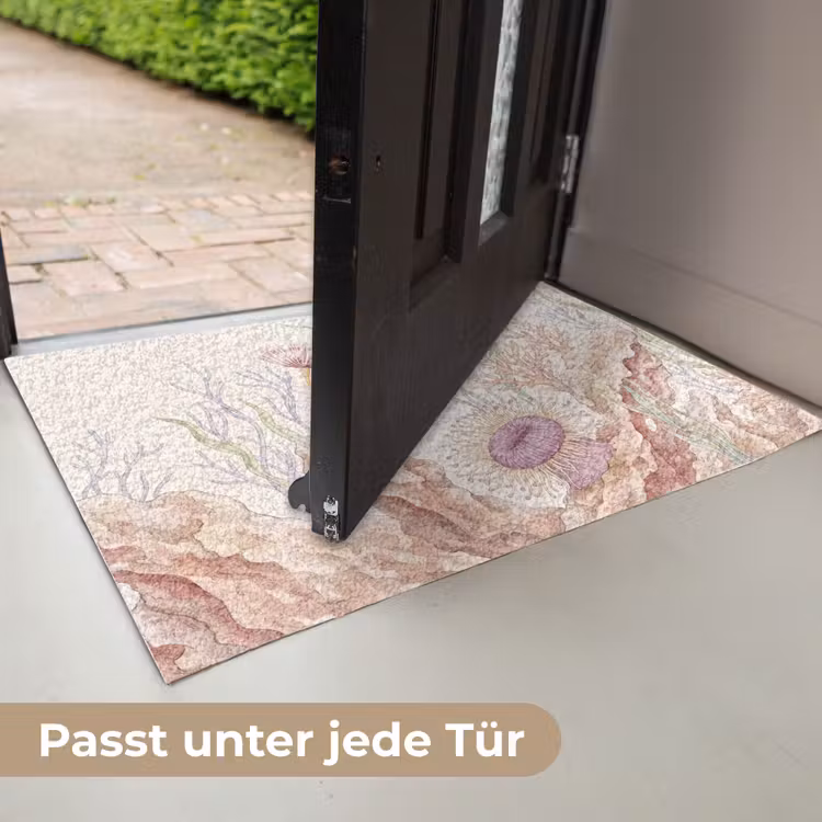 Zeeleven - Koraal - Onderwater - Illustratie - Kleurrijk Deurmat klein -USP_DE