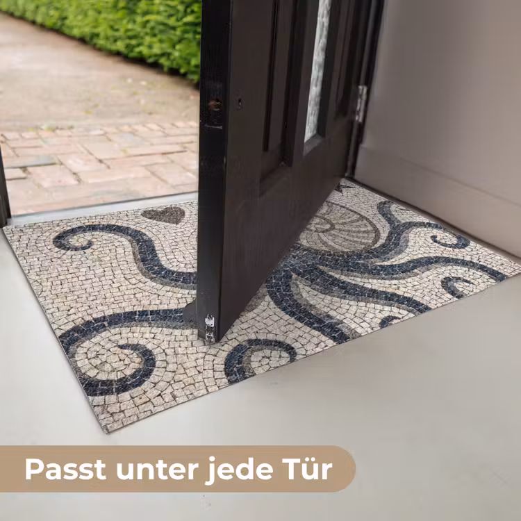 Zeeleven - Mozaïek - Kunst - Vintage - Beige Deurmat klein -USP_DE