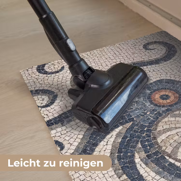 Zeeleven - Mozaïek - Kunst - Vintage - Beige Deurmat klein -reinigen_DE