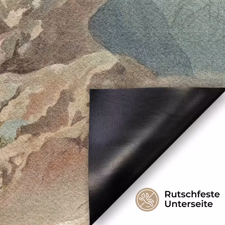 Zeeleven - Kwal - Onderwater - Illustratie - Beige Deurmat klein -antislip_DE