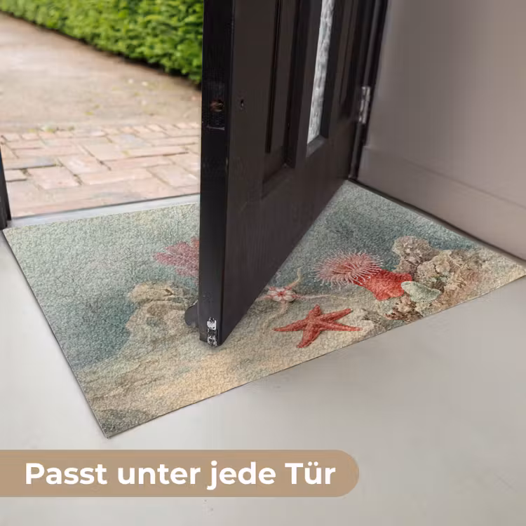 Zeeleven - Kwal - Onderwater - Illustratie - Beige Deurmat klein -USP_DE
