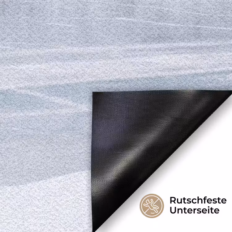 Meer - Dennen - IJs - Winter - Rustgevend Deurmat klein -antislip_DE