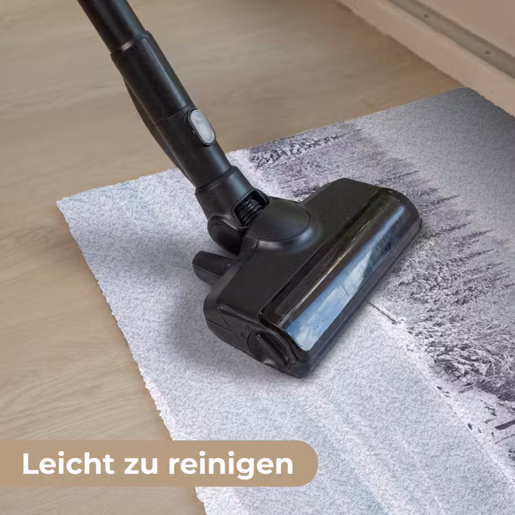 Meer - Dennen - IJs - Winter - Rustgevend Deurmat klein -reinigen_DE