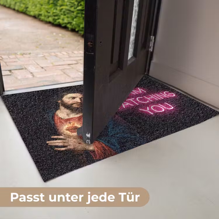 Man - Tekst - Neon Deurmat klein -USP_DE