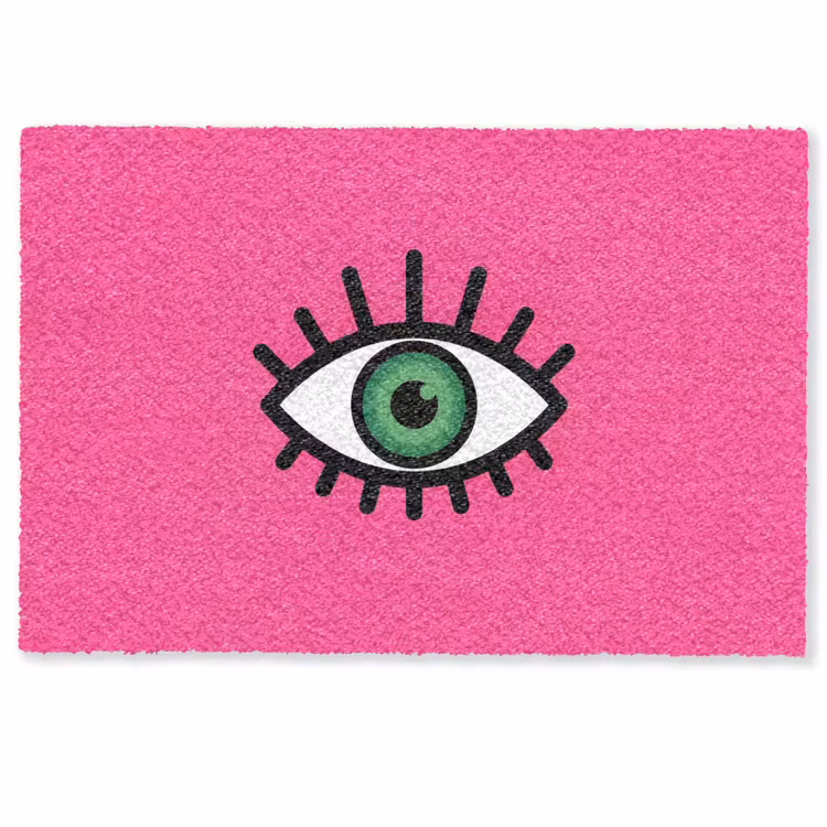 Minimalistisch - Oog - Roze Deurmat klein -zkaufland3d