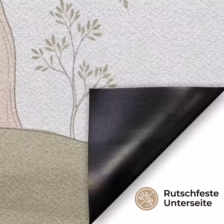 Minimalistisch - Kraanvogels - Blauw Deurmat klein -antislip_DE