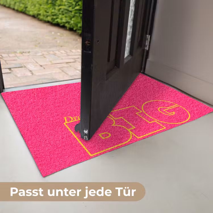 Minimalistisch - Roze - Dream big - Grafisch Deurmat klein -USP_DE