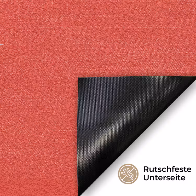 Minimalistisch - Kerstbomen - Rood - Sneeuw Deurmat klein -antislip_DE