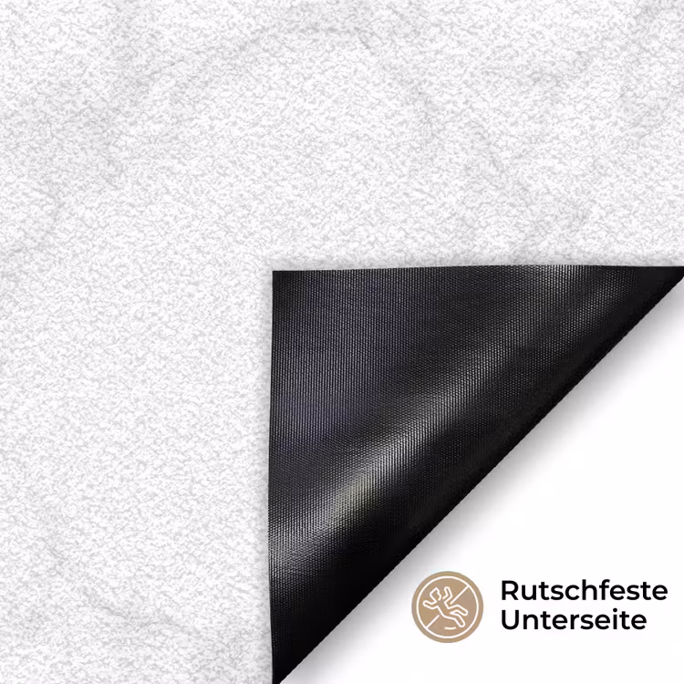 Minimalistisch - Wit - Grijze aders Deurmat klein 898 -antislip_DE