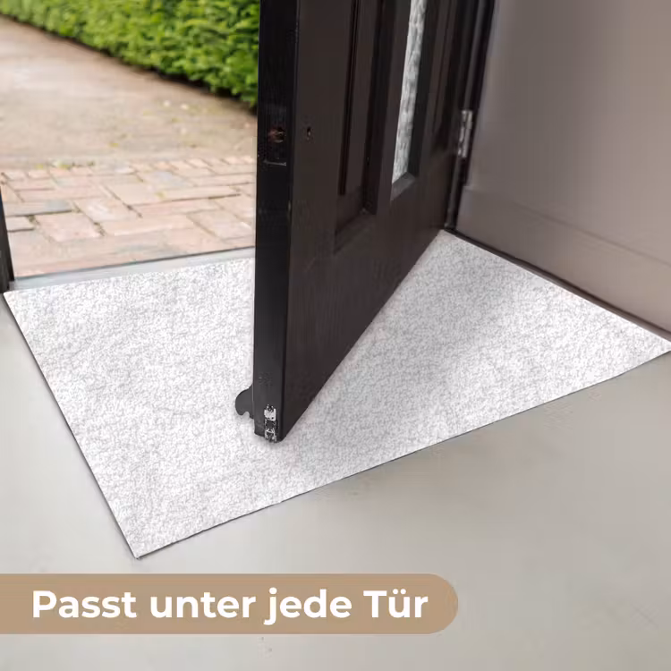 Minimalistisch - Wit - Grijze aders Deurmat klein 898 -USP_DE