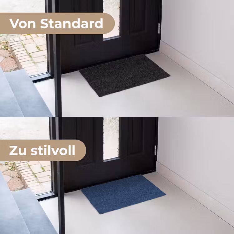 Midnight - Navy - Blauw Deurmat klein 898 -voor-na_DE