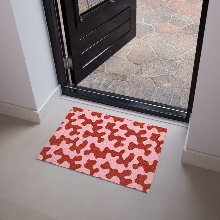 Modern - Abstract - Rood Deurmat klein 898 -sfeer5