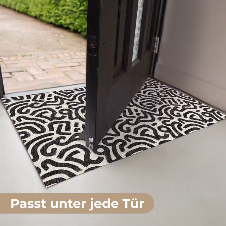Modern - Abstract - Zwart Deurmat klein 898 -USP_DE