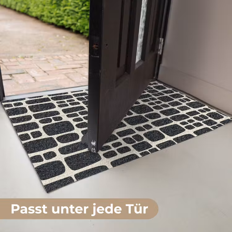 Modern - Organisch - Zwart Deurmat klein 898 -USP_DE