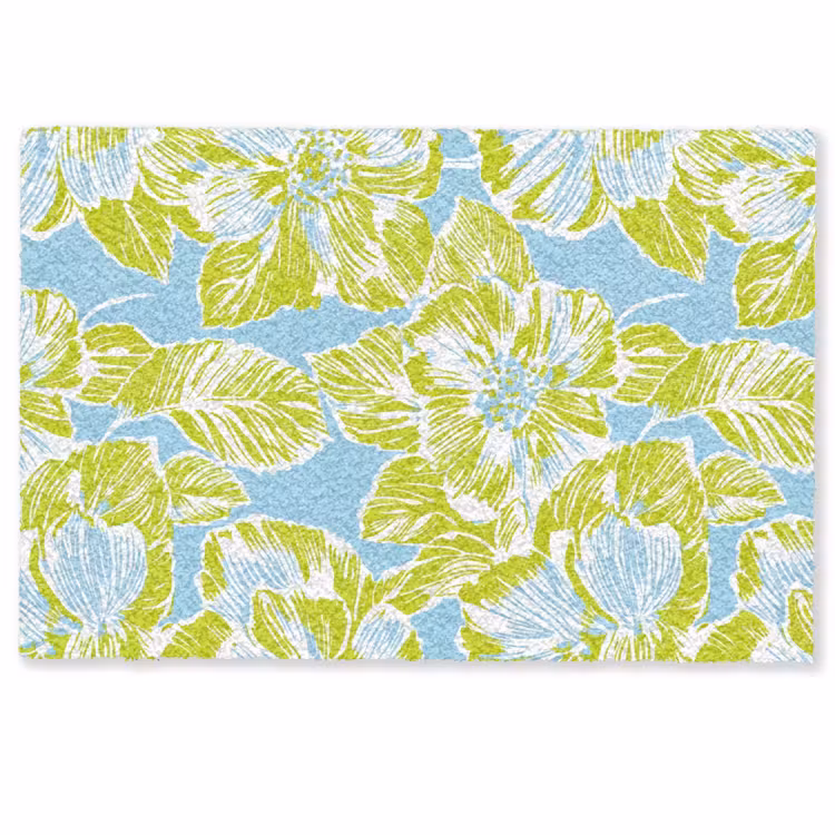 Modern - Bloemen - Groen Deurmat klein 898 -zkaufland3d