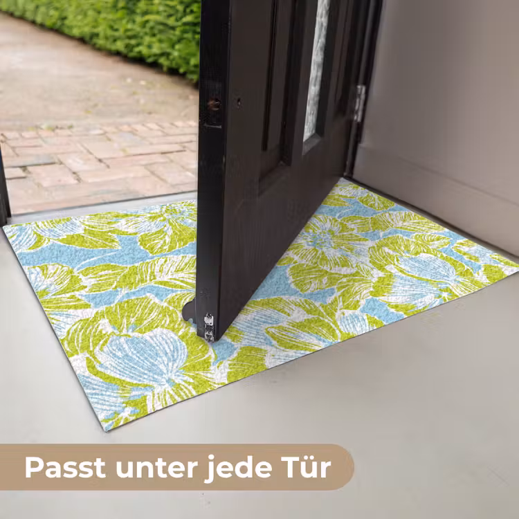 Modern - Bloemen - Groen Deurmat klein 898 -USP_DE