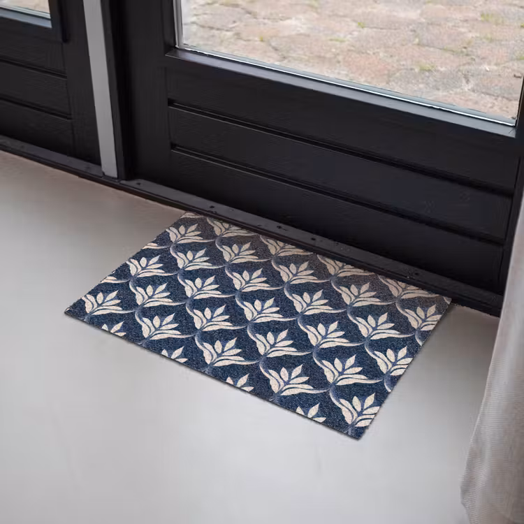 Modern - Ontwerp - Blauw Deurmat klein 898 -sfeer2