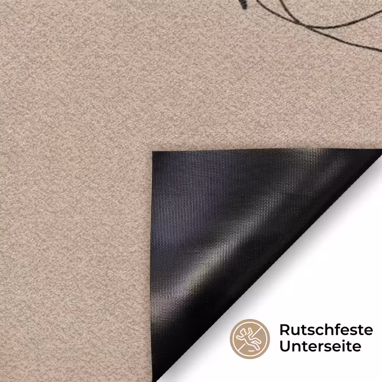 Modern - Vrouw - Goud Deurmat klein -antislip_DE