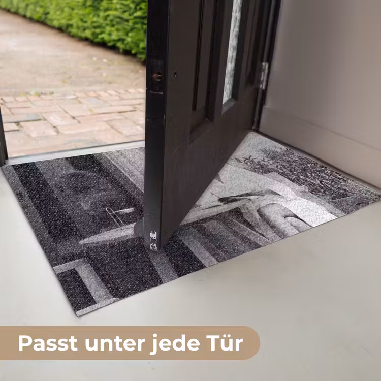 Modern - Vrouw - Zwart - Wit Deurmat klein -USP_DE