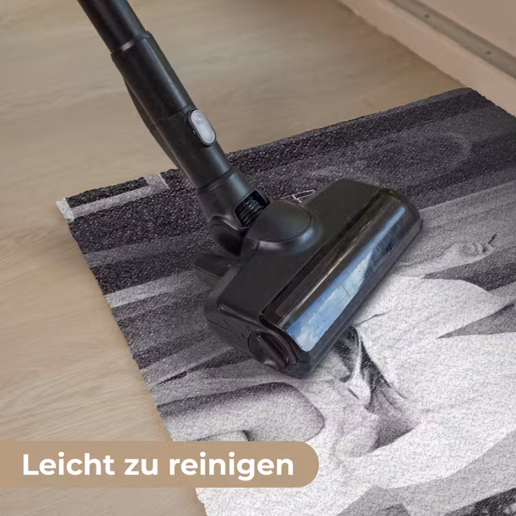 Modern - Vrouw - Zwart - Wit Deurmat klein -reinigen_DE