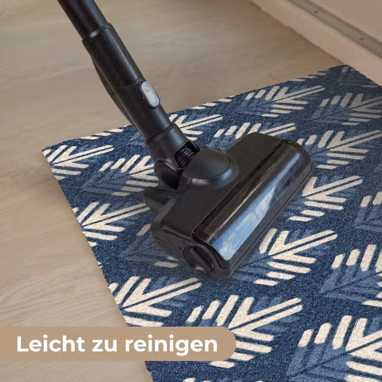 Modern - Patroon - Blauw Deurmat klein 898 -reinigen_DE