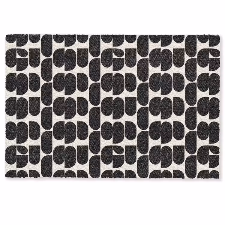 Modern - Patroon - Zwart Deurmat klein 898 -zkaufland3d