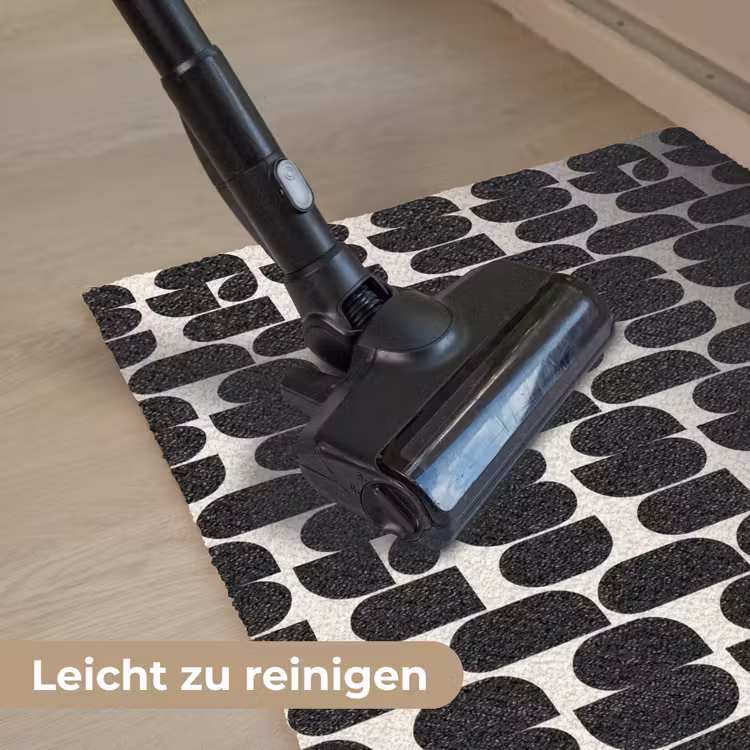 Modern - Patroon - Zwart Deurmat klein 898 -reinigen_DE